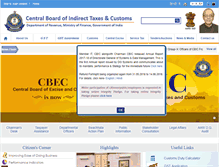Tablet Screenshot of excise.gov.in